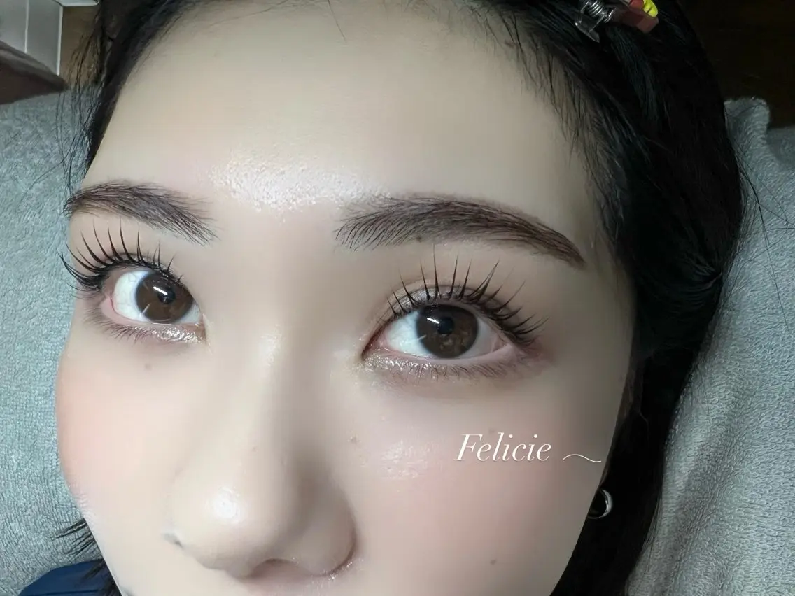 マツエク・マツパ パリジェンヌラッシュリフト 一重×まつ毛パーマ Felicie＊ Sayakaのマツエク・マツパデザイン