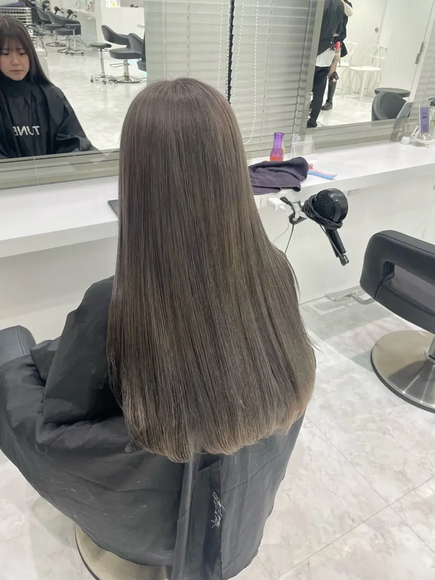 ロング カラー ヘアカラー トリートメント ヘッドスパ ヘアセット 🌿透明感赤み消し Keishin🌿のヘアスタイル