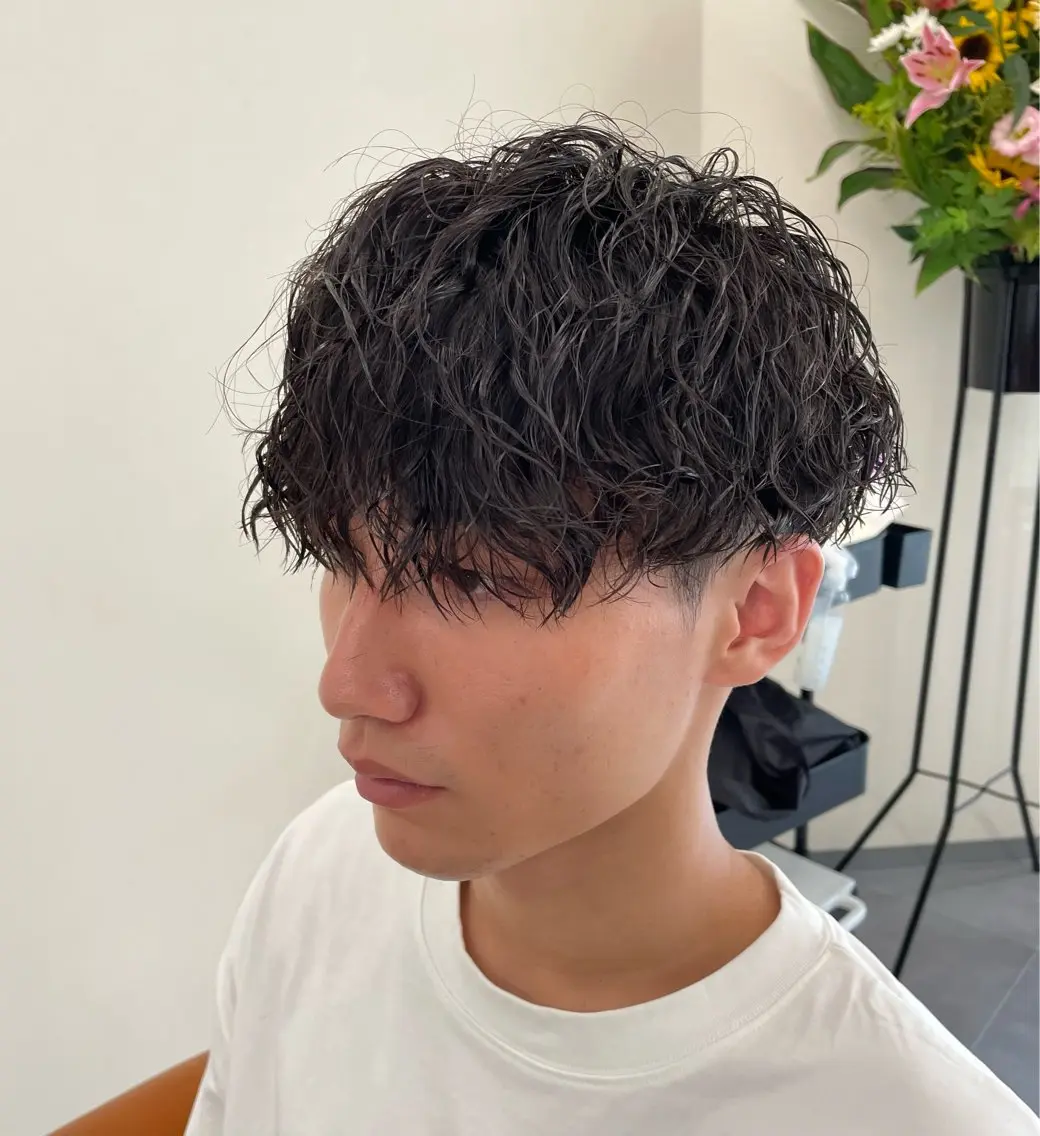 🔗メンズカット+ツイストスパイラルパーマ+3STEPトリートメント🔗の写真
