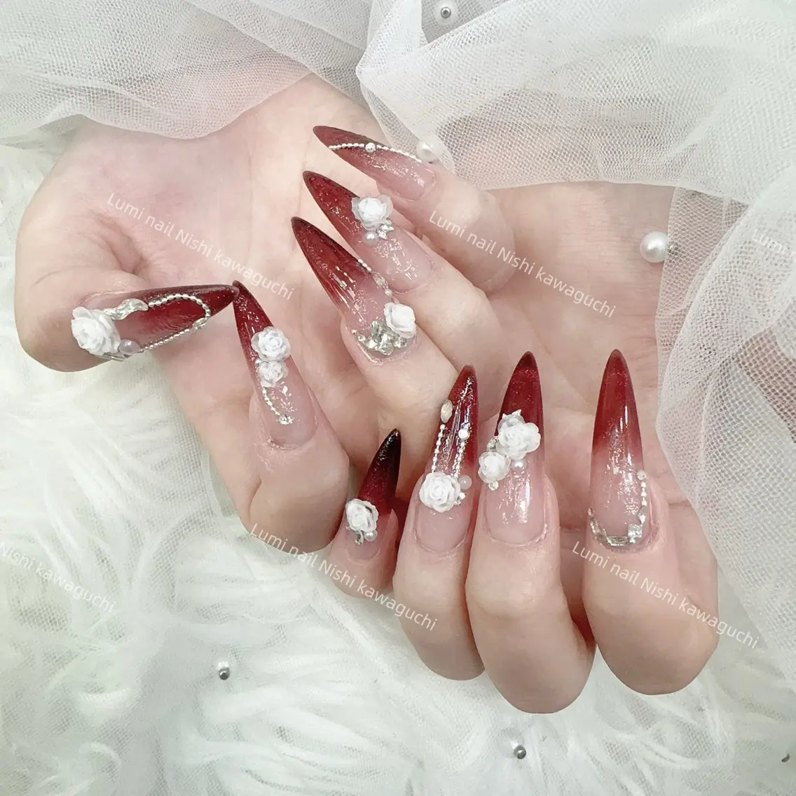ネイル フットネイル ジェルネイル キラキラネイル オフィスネイル ピンク Lumi Nail Salonのネイルデザイン