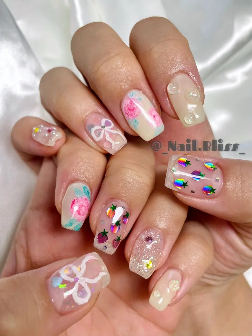 ネイル アートネイル クリアネイル NAIL BLISSのネイルデザイン