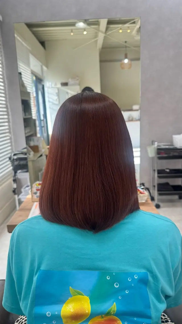 セミロング カット ヘアカラー トリートメント 🫧山中 沙希🫧のヘアスタイル