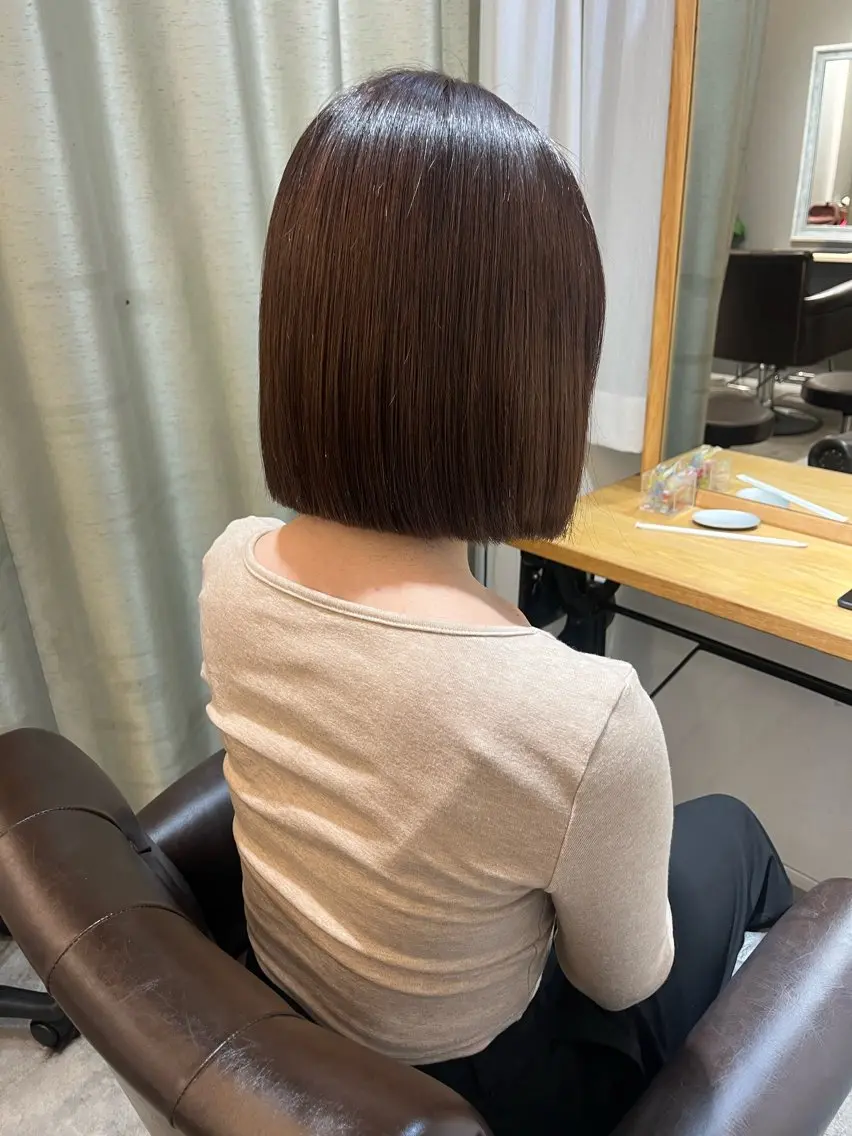 カラー ベージュカラー ANs. SEINAのヘアスタイル