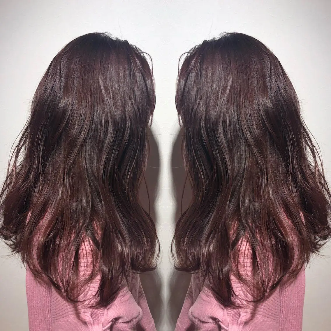 セミロング カラー ♡美髪•艶髪♡砂川 なつきのヘアスタイル