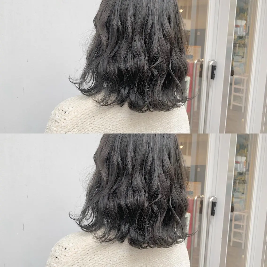 ミディアム カラー 中門 玲那のヘアスタイル