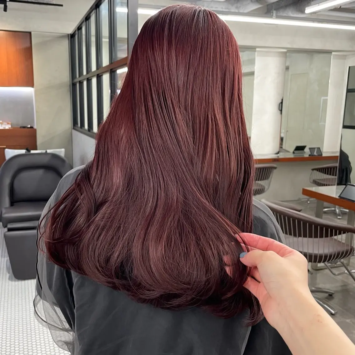 ロング カラー カット ヘアカラー トリートメント 🤍ブリーチなしカラ ー/渋谷/YUU🤍のヘアスタイル