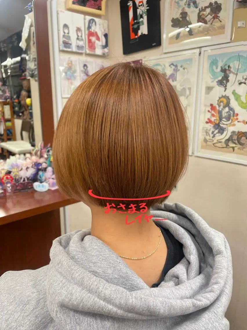 ショート ボブ 侑🌈特価 映える店内でカット✨のヘアスタイル