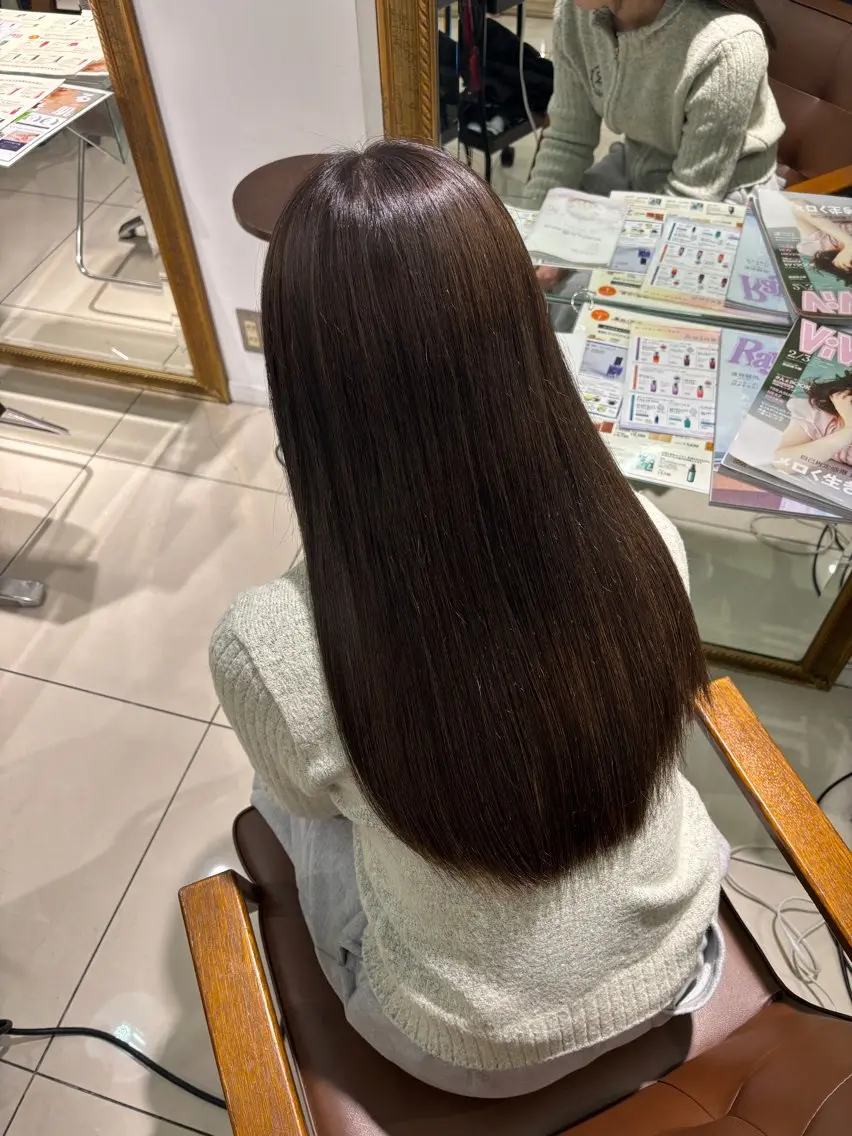 ロング カット ヘアカラー トリートメント 縮毛・髪質改善🩰 mai🐰ྀི🤍のヘアスタイル