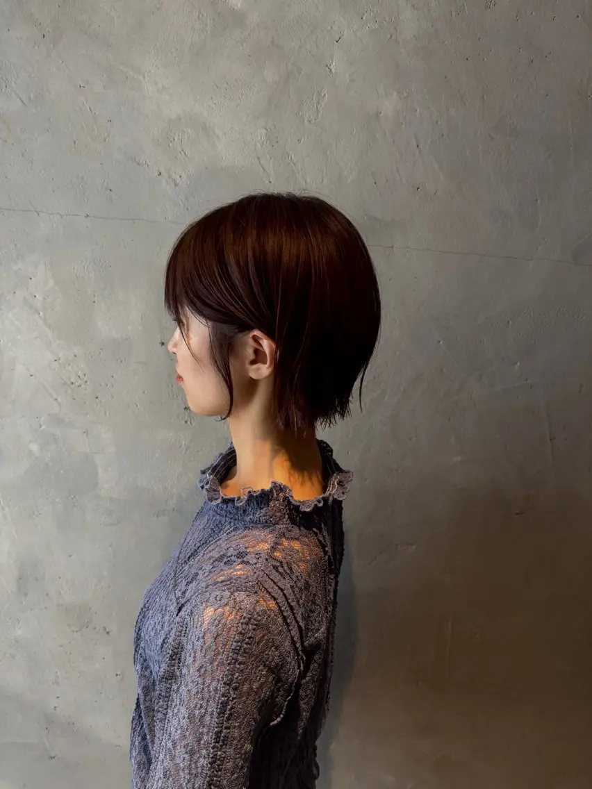 ショート ボブ くせ毛 カット 🩵MAI🩵 レイヤーカットのヘアスタイル