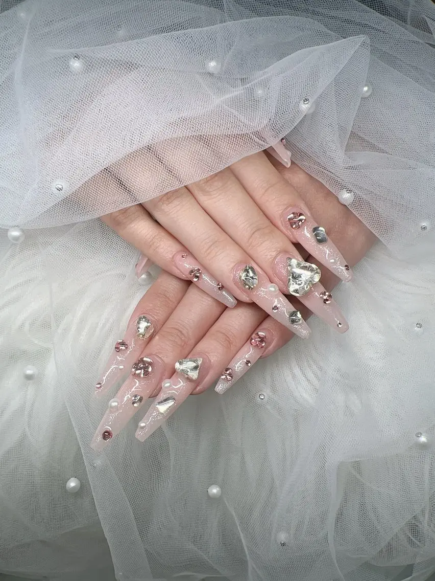 ネイル ハンドネイル Lee Nails チップ長さだし専門店のネイルデザイン