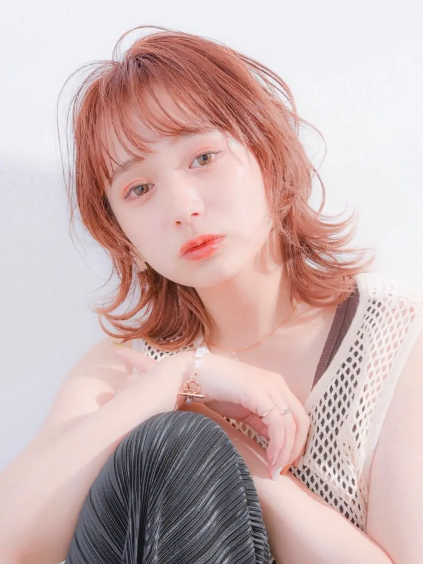カット＋1ブリーチ＋カラー🖤¥13000の写真