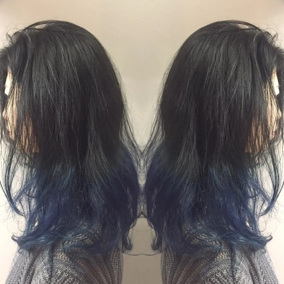 ロング カラー パーマ ヘアアレンジ メンズ キッズ ネイル マツエク・マツパ ブルーカラー グラデーションカラー ブルー グラデーション 新宿/髪質改善/ 美髪矯正✨浅江通友のヘアスタイル