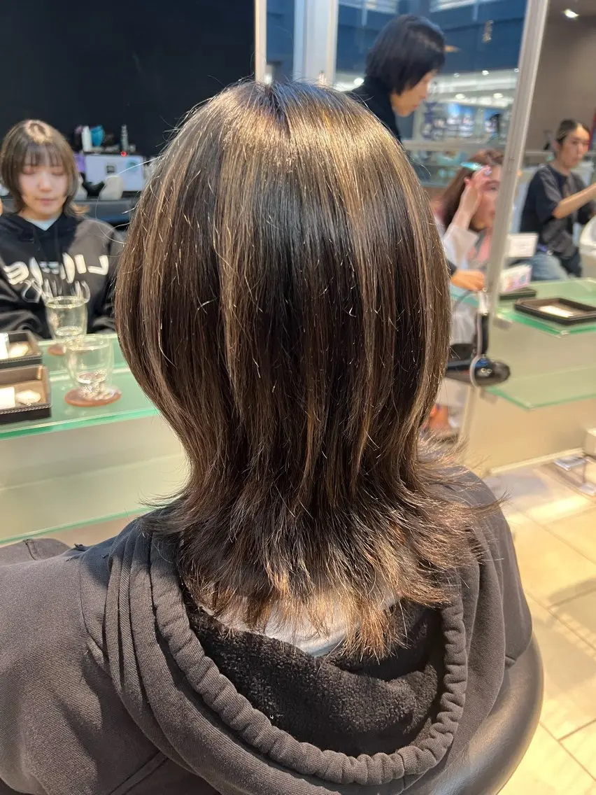 ミディアム カラー 🌺レイヤー/艶髪 海外ヘア🌺舟橋瑞稀のヘアスタイル