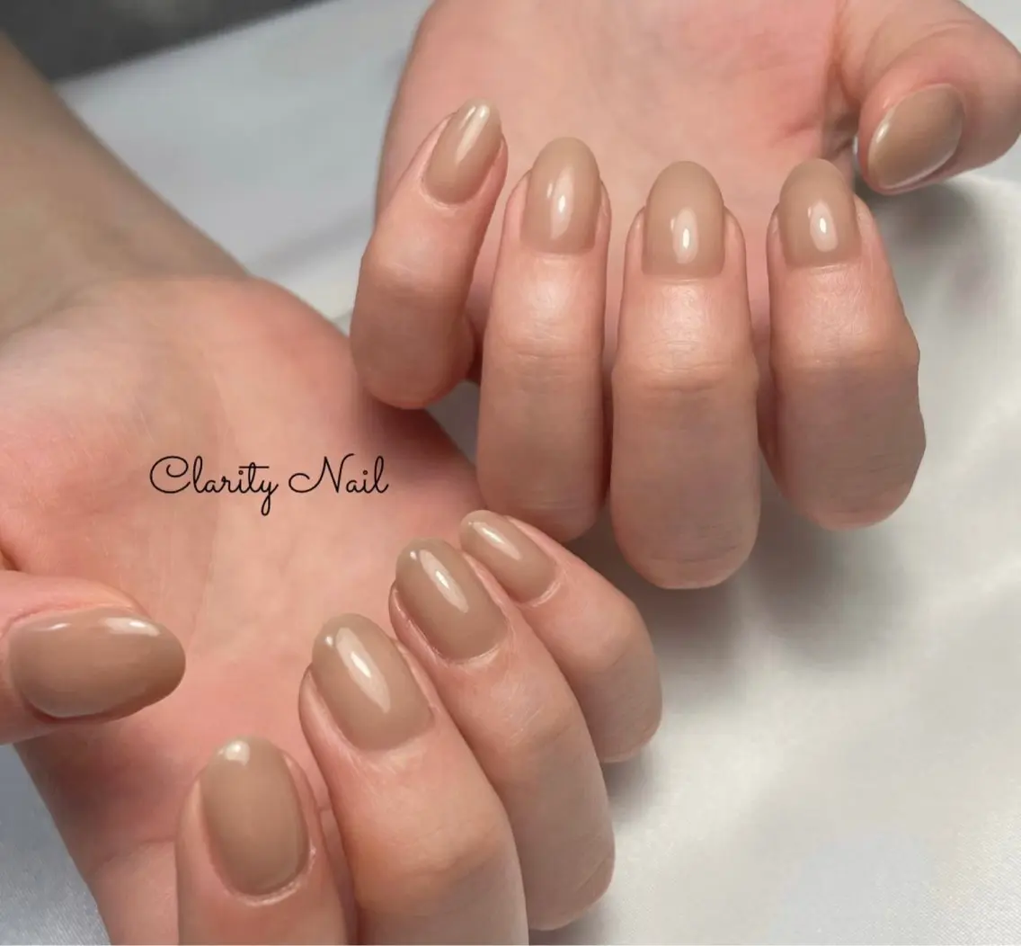 ネイル ワンカラーネイル ハンドネイル Clarity Nailのネイルデザイン