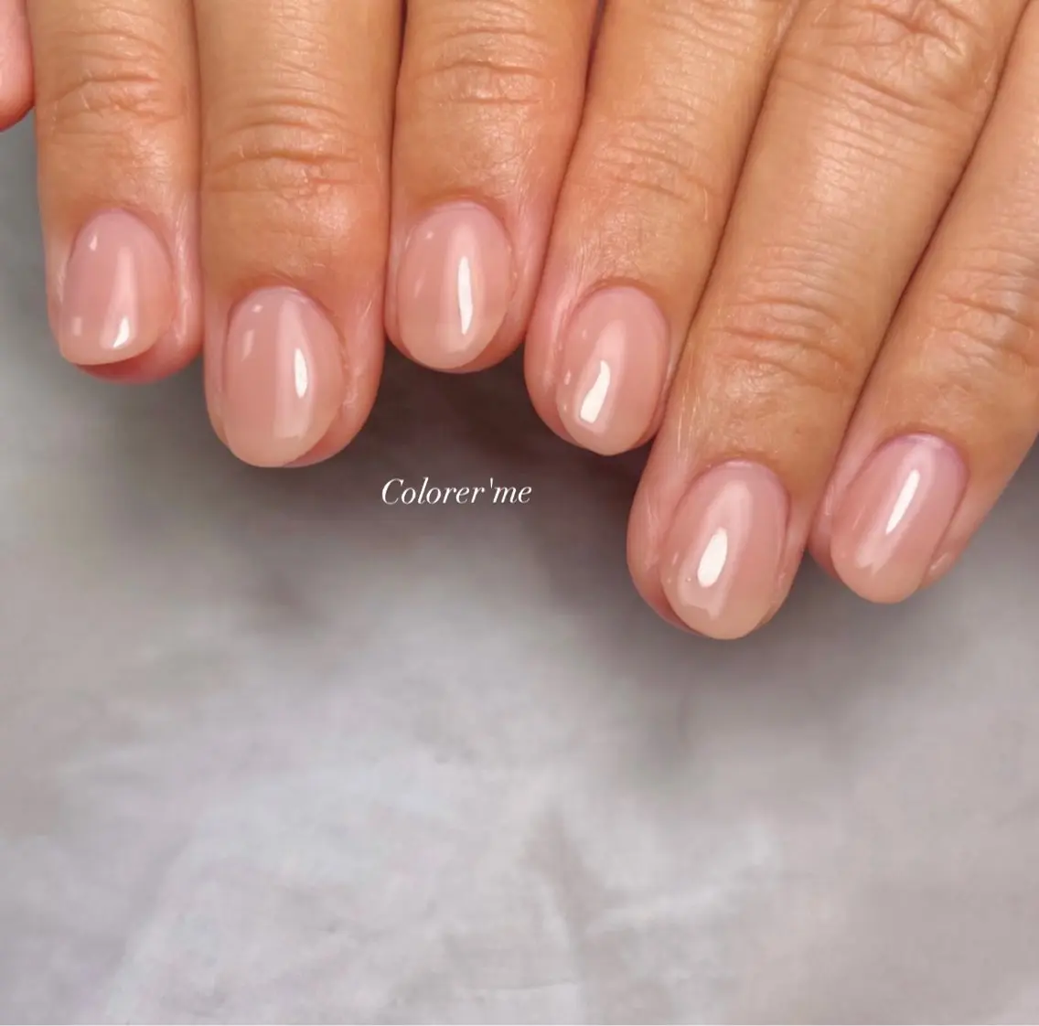 ネイル ワンカラーネイル ピンク シンプルネイル Colorer'me クロレミーのネイルデザイン