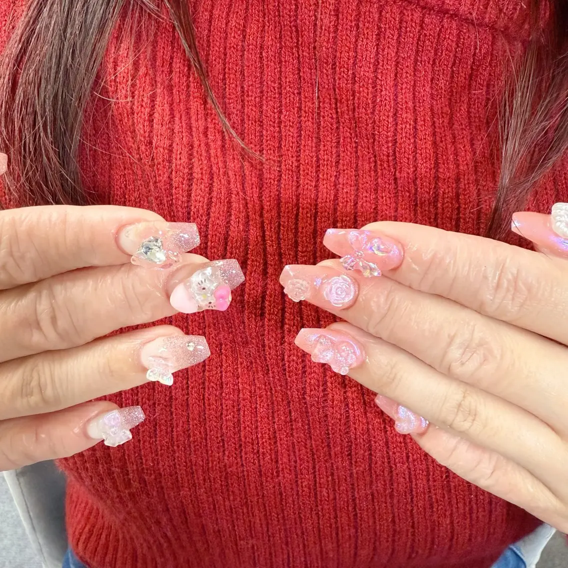 ネイル ハンドネイル 🍄Rina🍄 韓国風ネイルのネイルデザイン