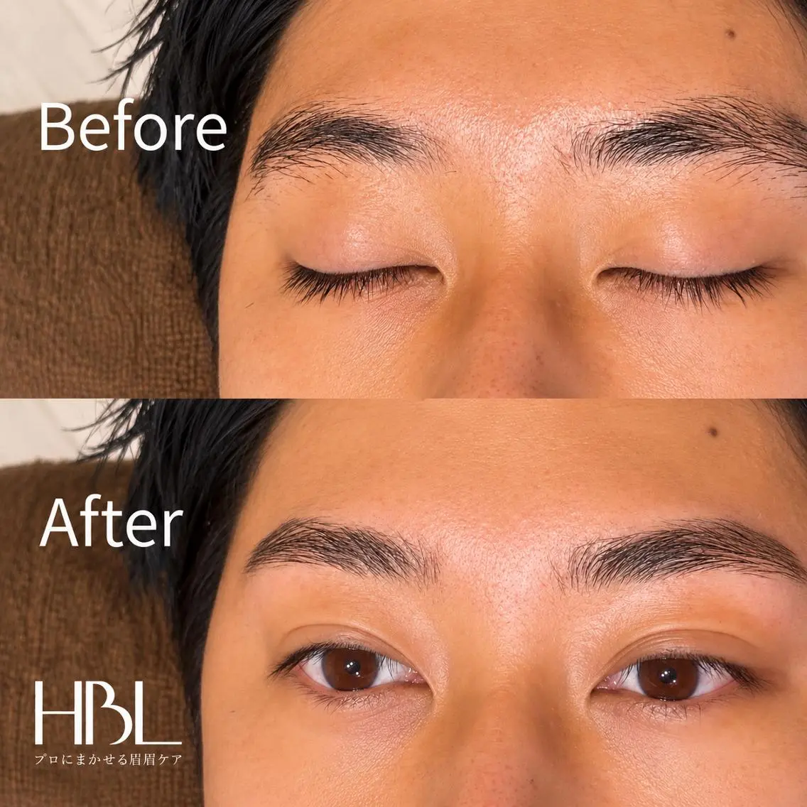 【眉ぐせ改善】清潔感UP◎HBL+眉毛WAX+メイク ¥4800の写真