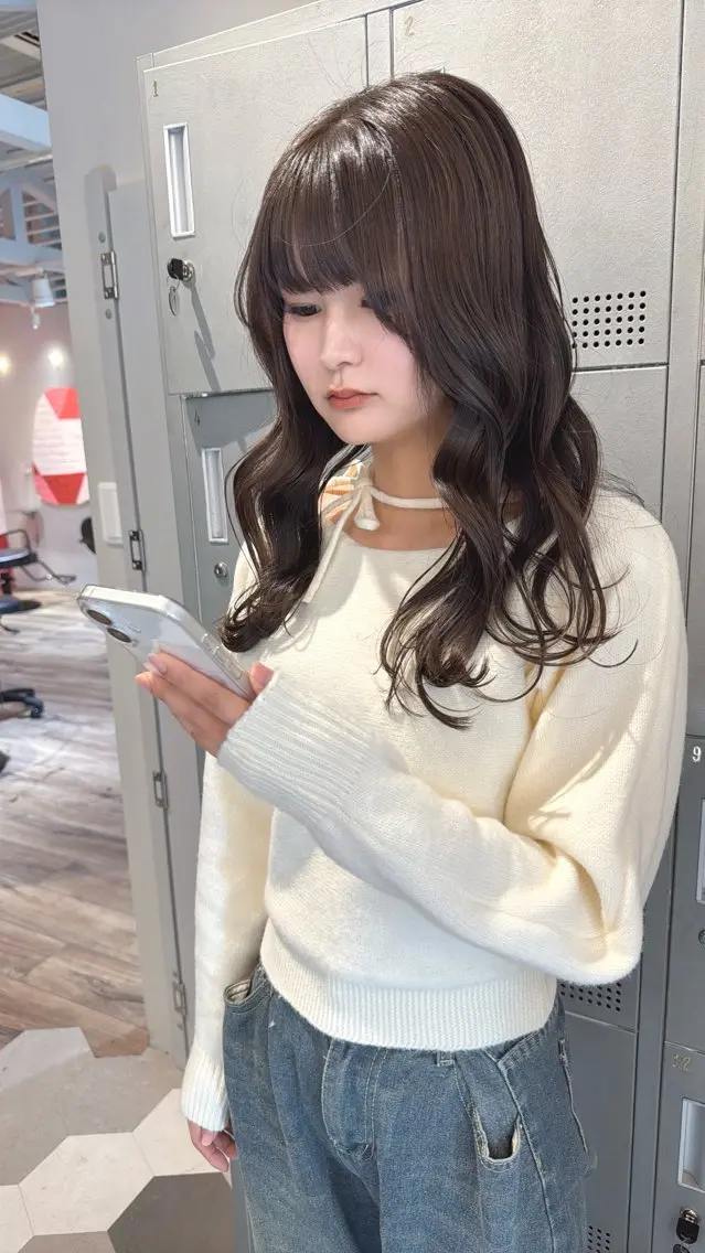 セミロング カット ヘアカラー 【天満1艶髪】潤艶/ 髪質改善🌹釣本竜哉のヘアスタイル
