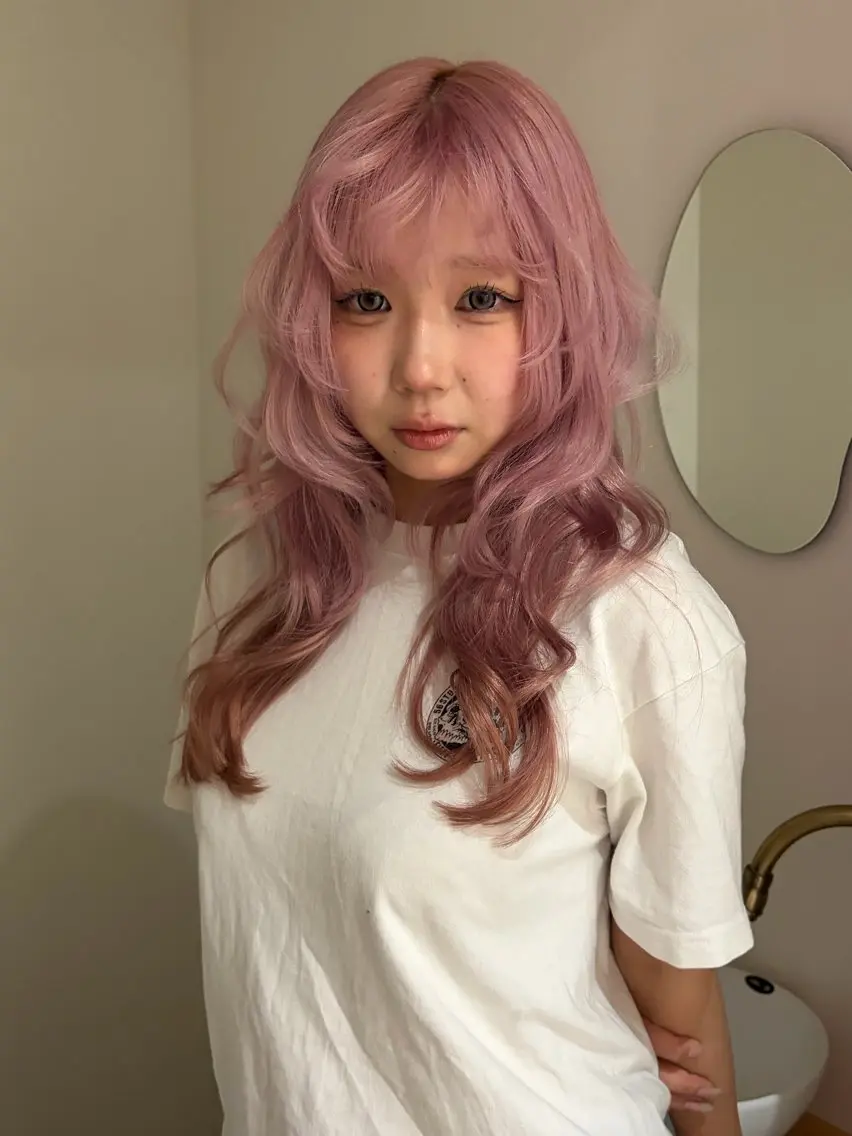 ロング ヘアカラー ブリーチモデル募集中 YUWA...大宮のヘアスタイル