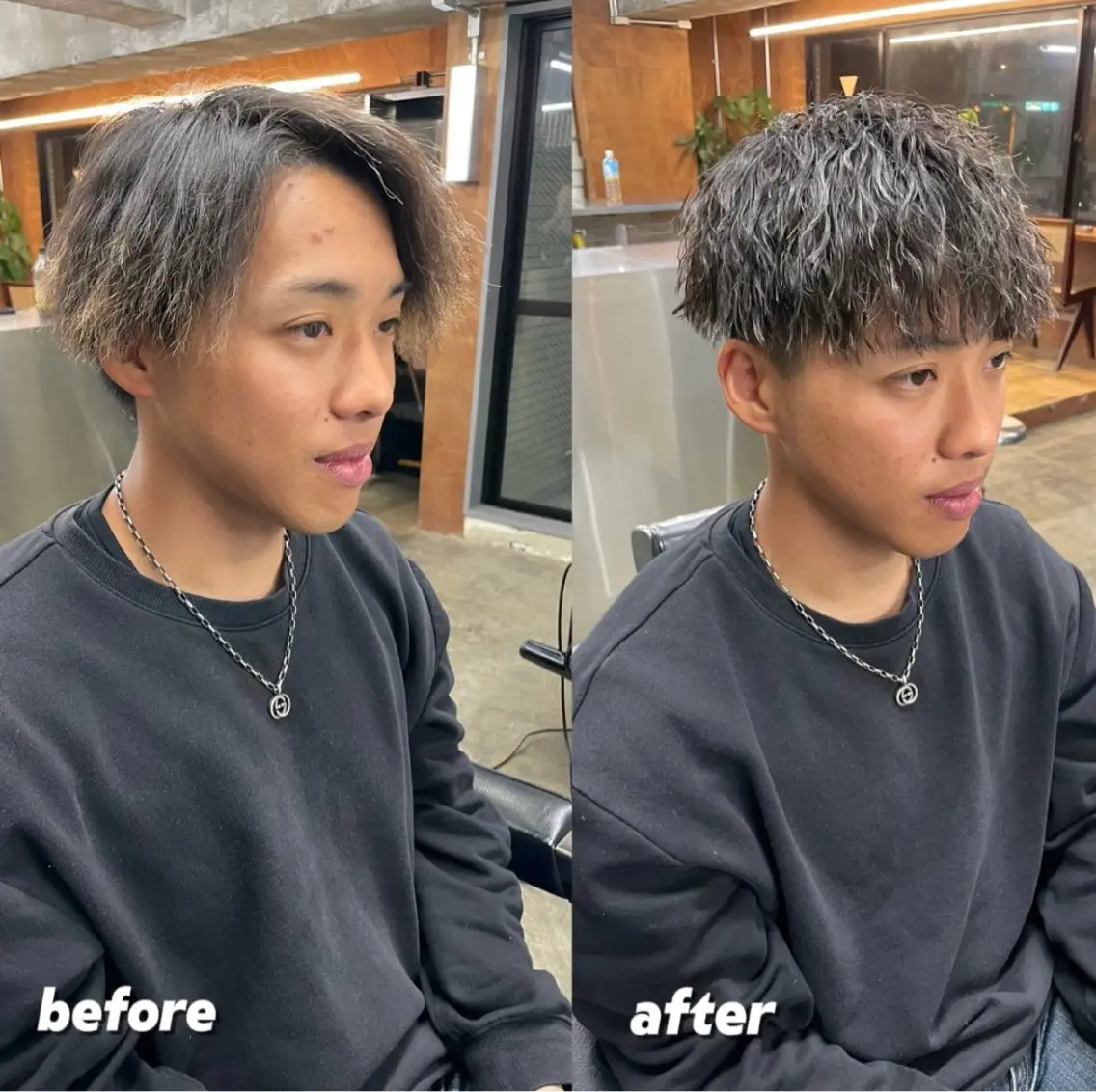 ショート カラー パーマ ヘアアレンジ メンズ カット パーマ トリートメント ヘアセット 亀井隆汰/メンズ専門 パーマ特化美容師のヘアスタイル