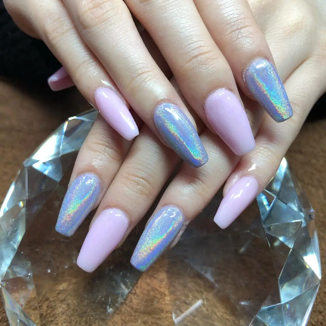 ミディアム ネイル ハンドネイル 《LB》ラブリエ Nail&eyeのマツエク・マツパデザイン