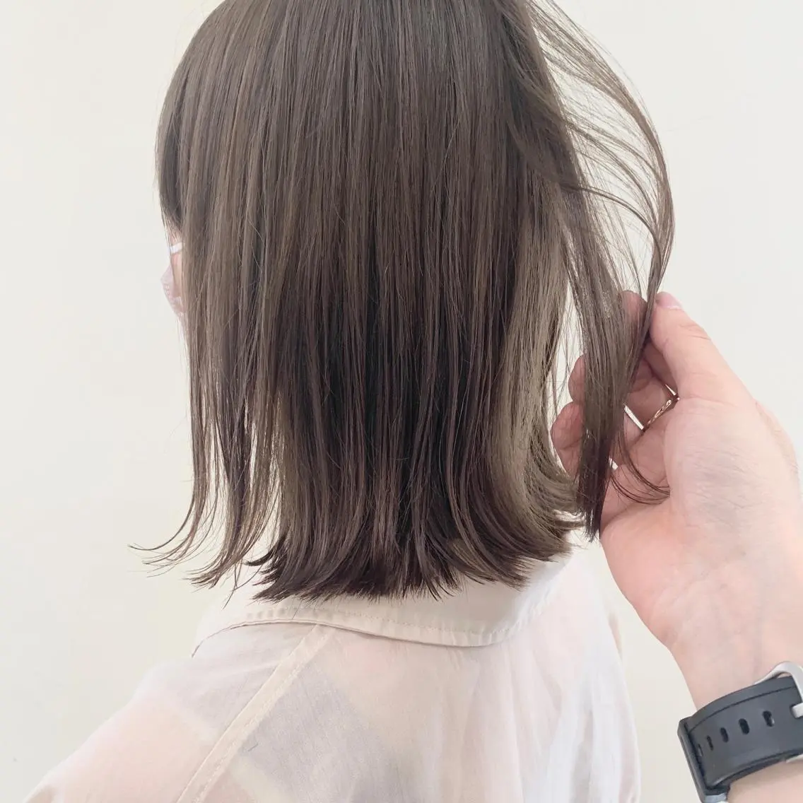 カラー グレージュ カーキグレージュ 窪田 椋介のヘアスタイル