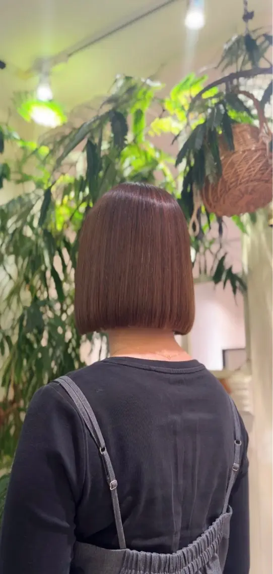 ミディアム ボブ 縮毛矯正 縮毛矯正 優乃 ❄️のヘアスタイル