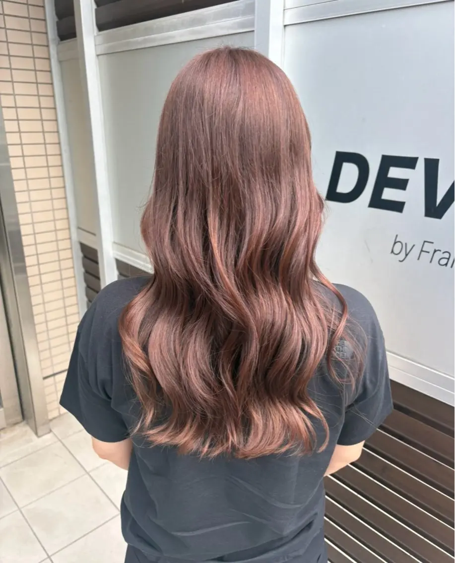 ロング カラー 河内 謡のヘアスタイル