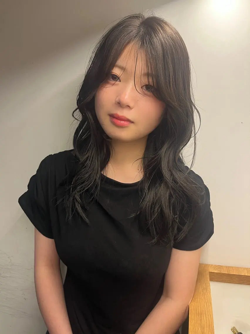 ミディアム カラー ヘアカラー loty _nanamiのヘアスタイル