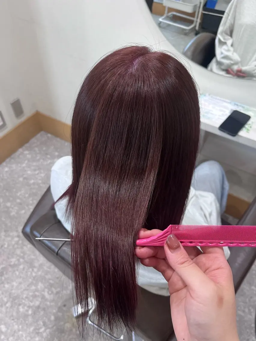 ミディアム カラー ヘアカラー トリートメント ヘッドスパ ぴんく髪の美容師🎀 🖤ゆうなのヘアスタイル