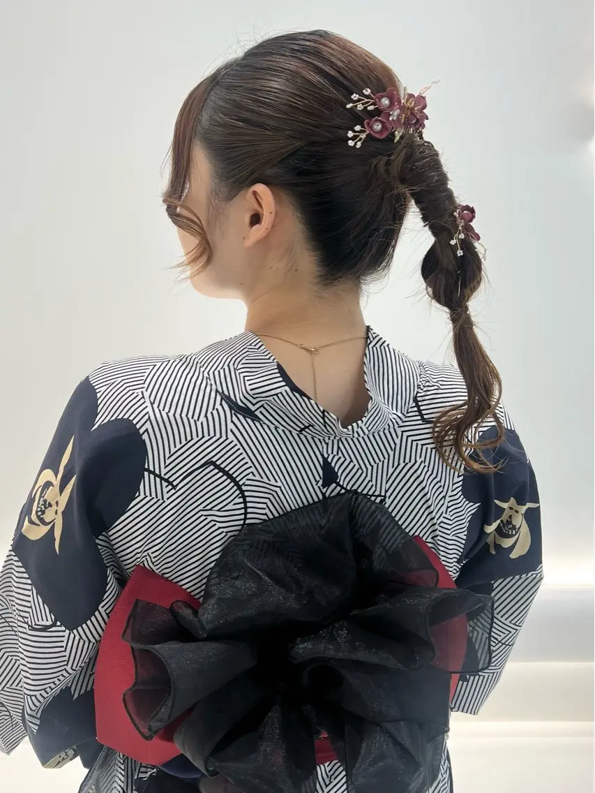 ロング ヘアアレンジ ヘアセット 🌈 YUUNA🌈のヘアスタイル