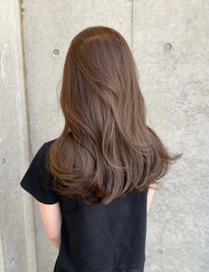 ロング カラー カット ヘアカラー トリートメント レイヤー/柔色 カラー/SAkiのヘアスタイル