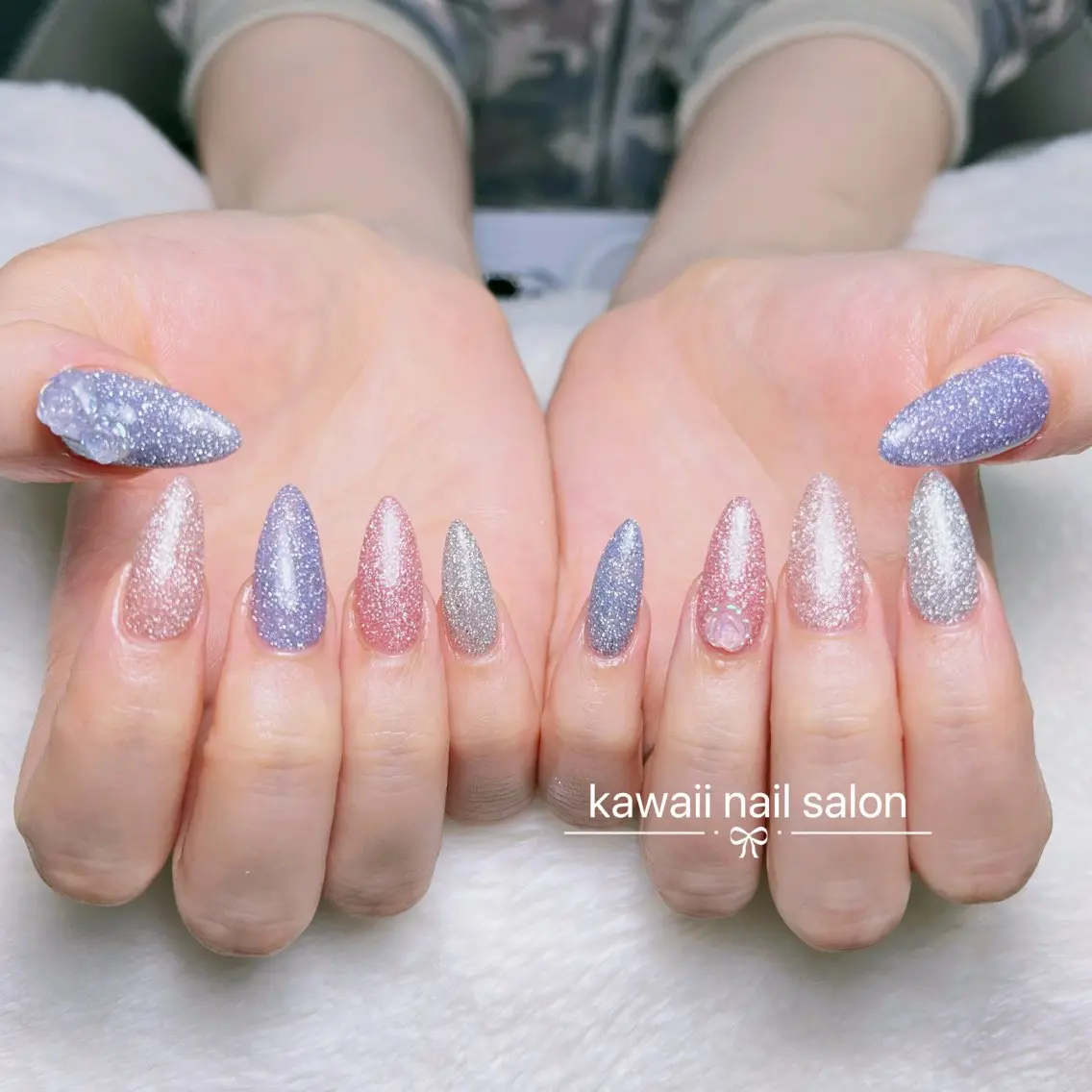 ネイル ドット フットネイル フレンチネイル 韓国ネイル レース Kawaii _Nailのネイルデザイン