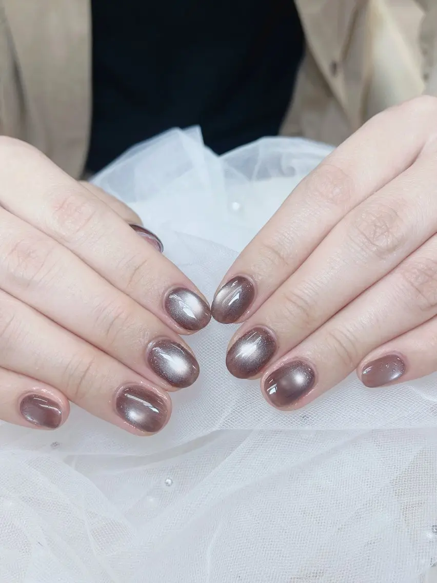 ネイル チークネイル フレンチネイル グラデーション 氷ネイル・うるうるネイル キラキラネイル ハンドネイル DUO MI nail salonのネイルデザイン