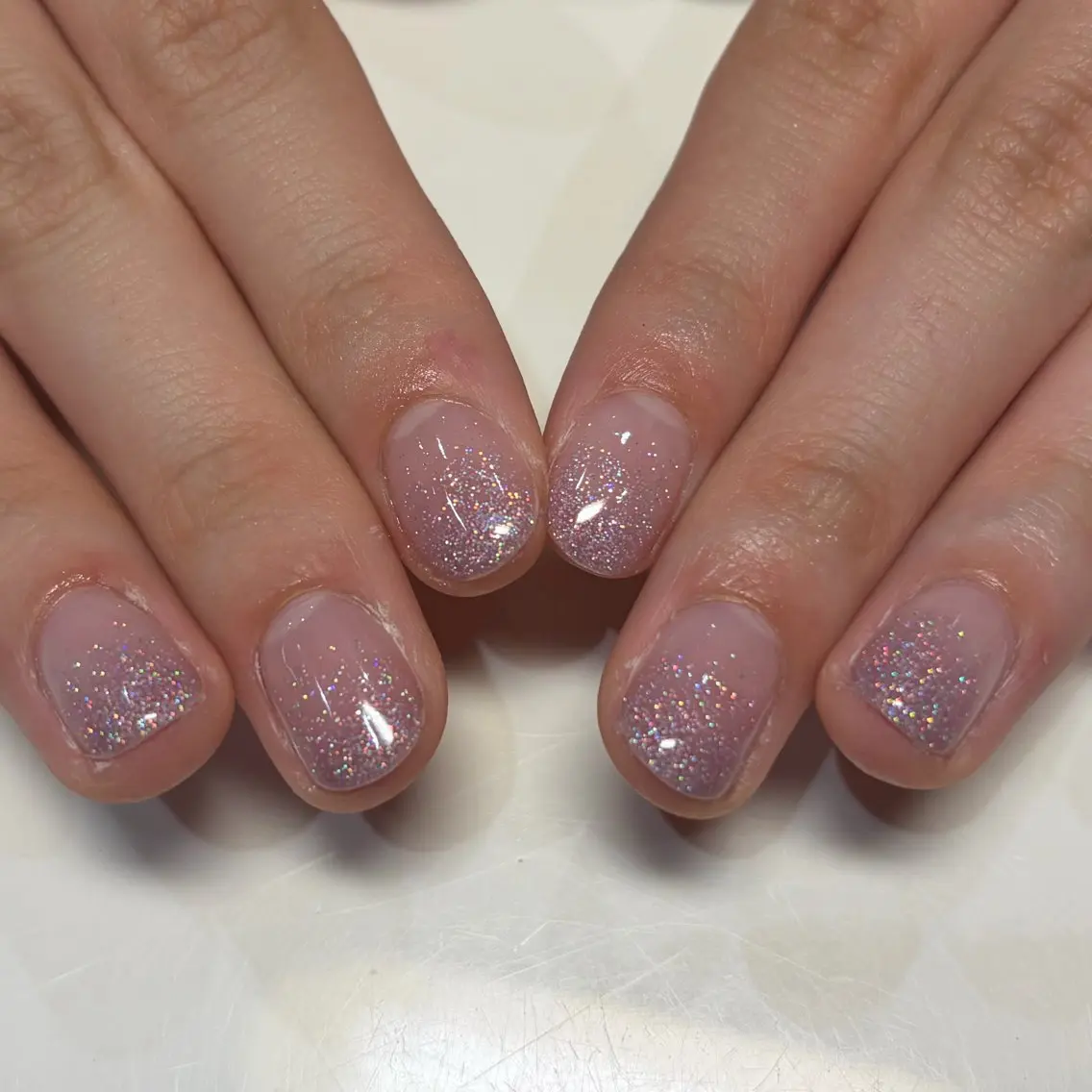 ネイル グラデーション ラメ(グリッター) ラメグラデーション 3Qnail Akazawaのネイルデザイン