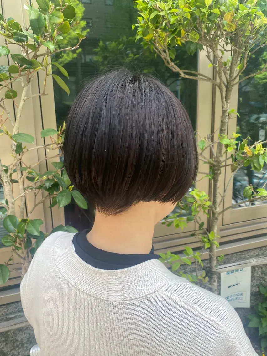 ショート ショートボブ ボブ ショートヘア 伊藤 優花のヘアスタイル