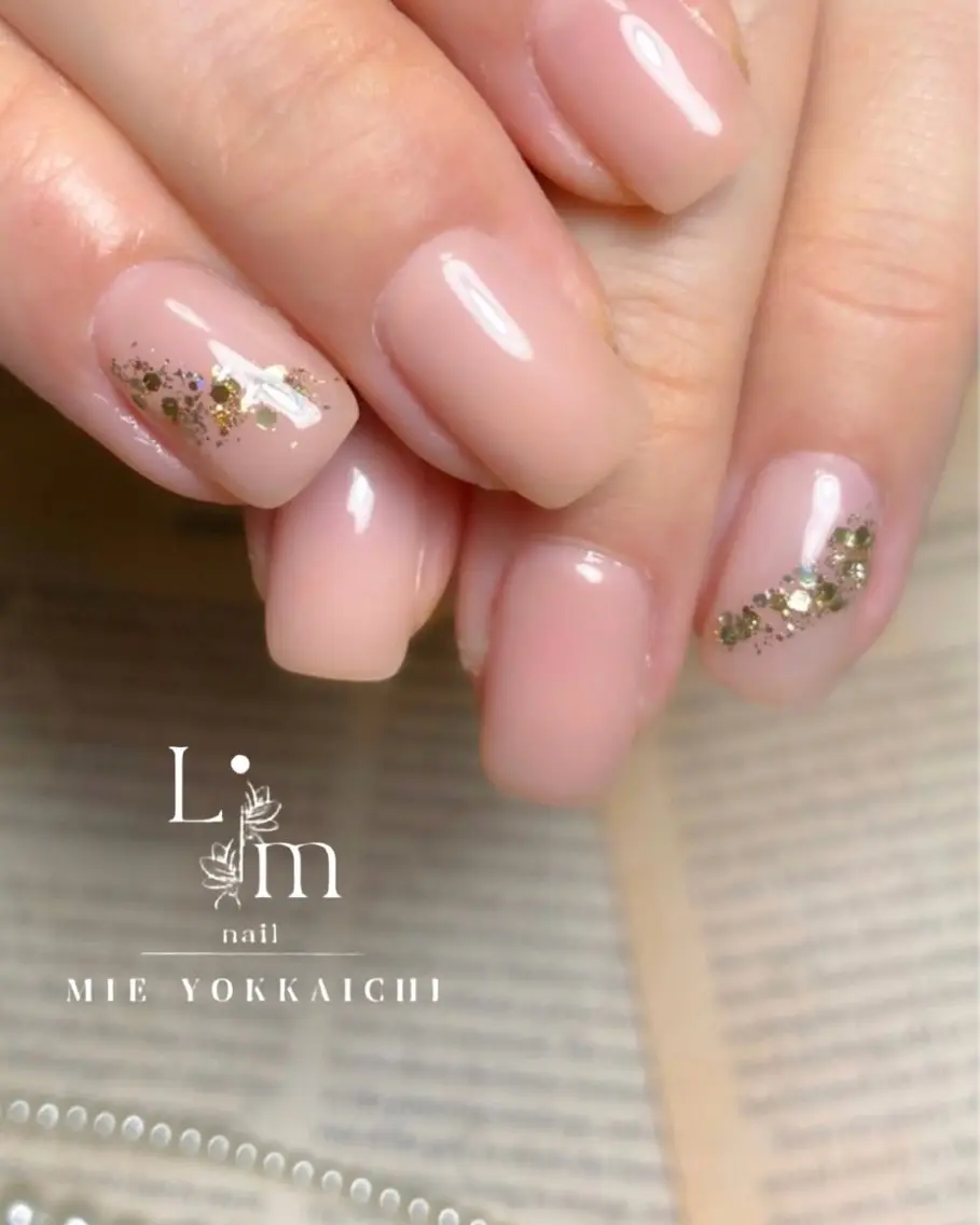 ネイル オフィスネイル ワンカラーネイル シンプルネイル Li.m nail リム ネイルのネイルデザイン