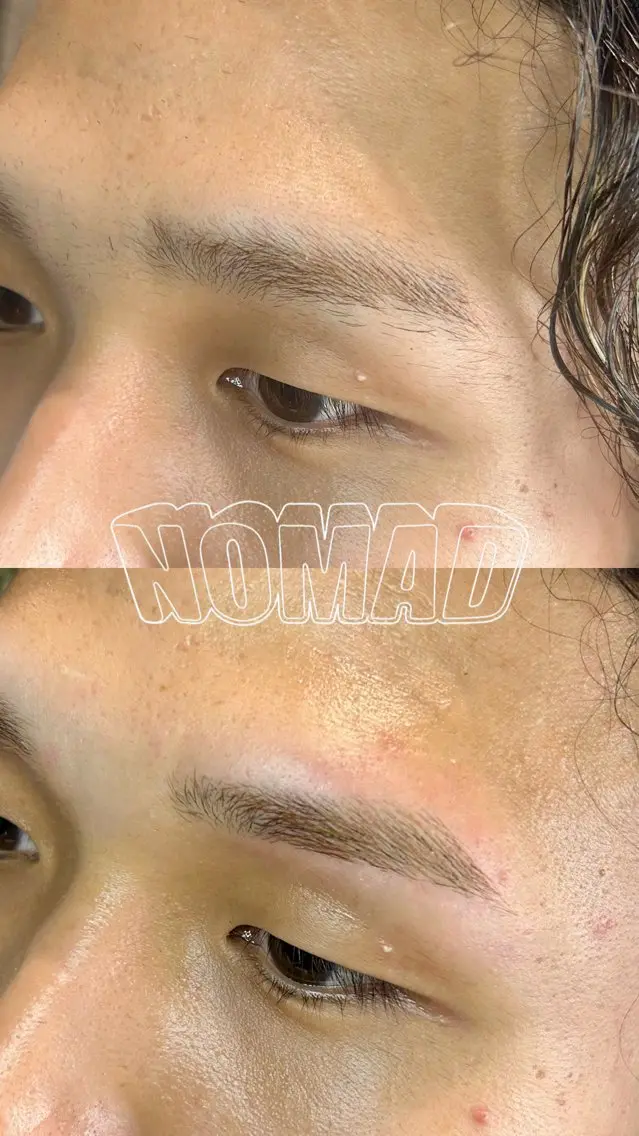 【メンズアイブロウワックス+眉カット】 眉周りと長さを整えて美眉に🫧💫の写真