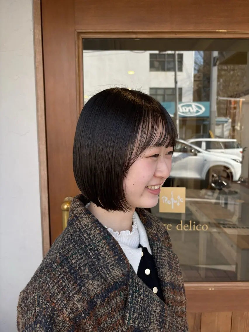 ショート ボブ 栗原 歩美のヘアスタイル