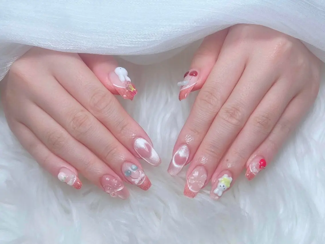ネイル フットネイル フレンチネイル グラデーション 韓国ネイル マグネットネイル ハンドネイル ハンドケア Hara Nail 【持ち込みOK】のネイルデザイン