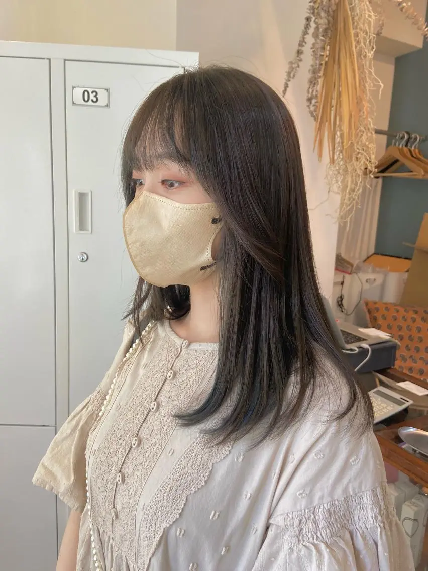 【フルコース】カット+縮毛矯正+透明感カラー¥16,500の写真