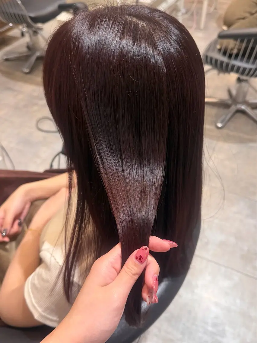 ロング カラー カット ヘアカラー トリートメント レイヤー/インナー 髪質改善/まなかのヘアスタイル