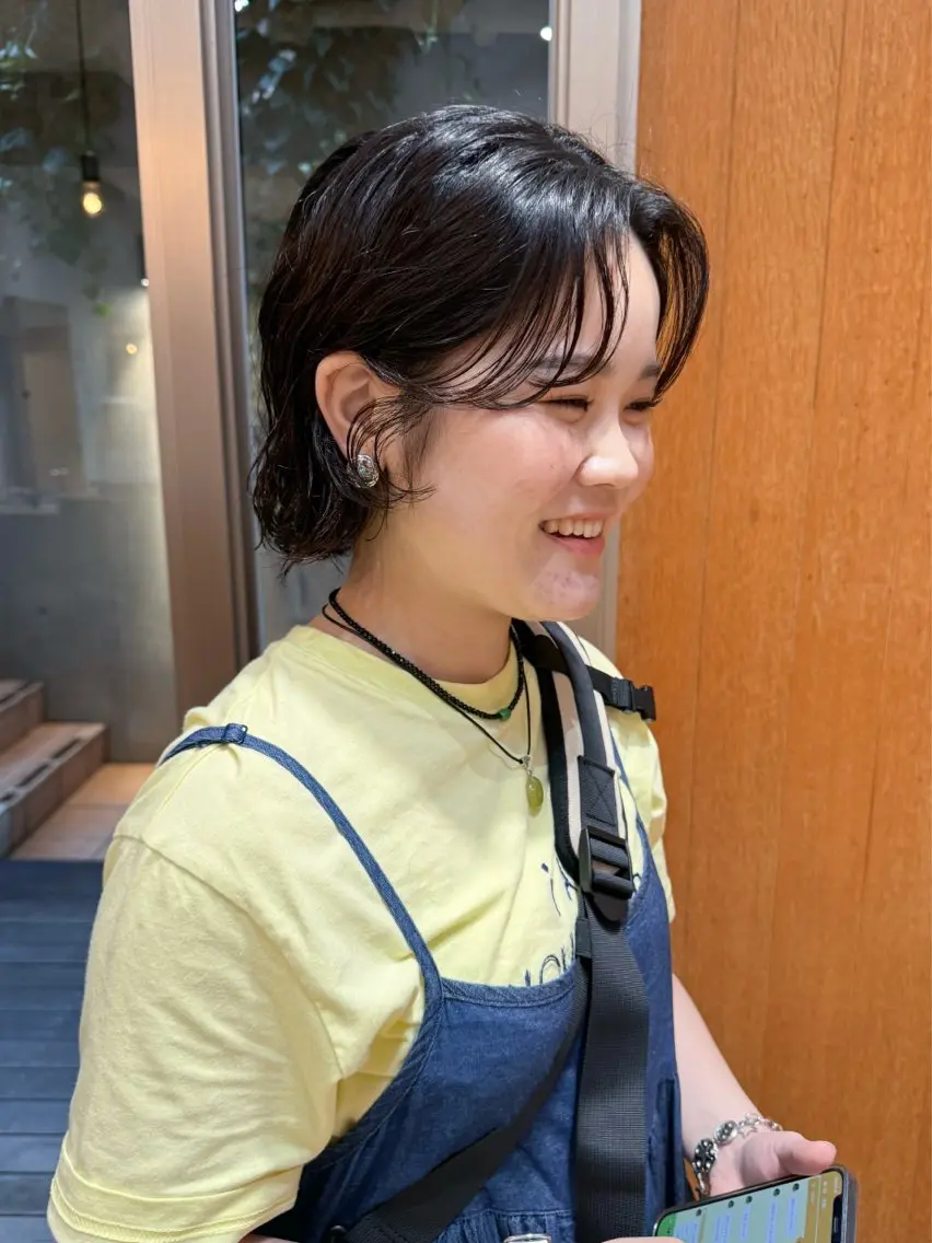 ショート パーマ カット パーマ 大橋 芽衣のヘアスタイル