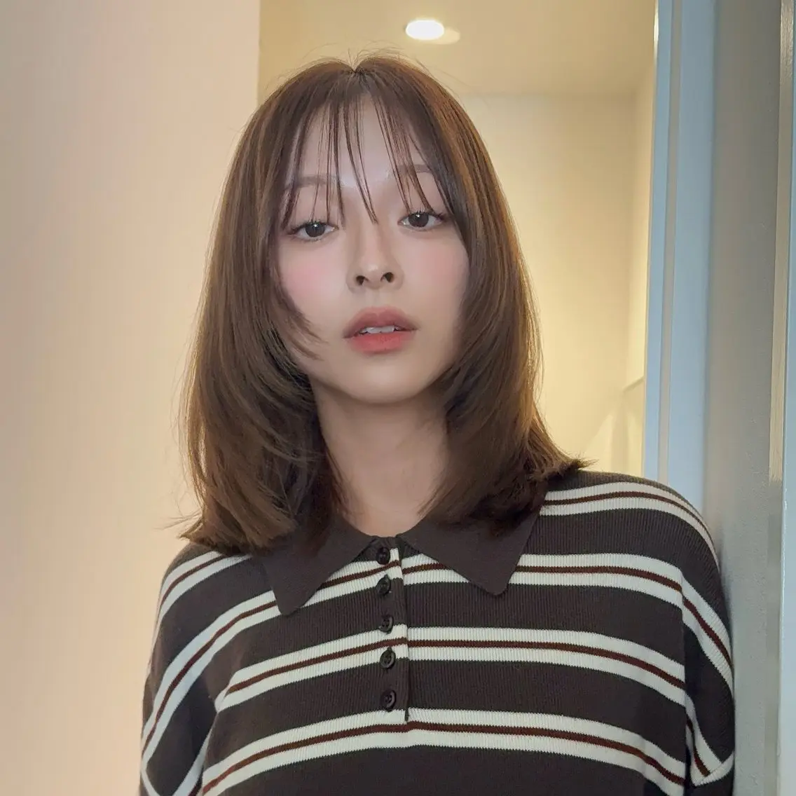 ミディアム ヘアカラー メンズ💈フェード 下地佑のヘアスタイル