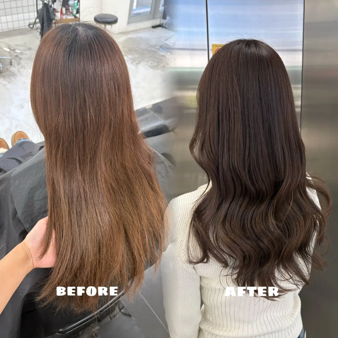 ロング カラー アッシュ アッシュブラウン ブラウンカラー 透明感カラー カット ヘアカラー トリートメント 🌟ゆりあ🌟 JILLSTUDIOのヘアスタイル