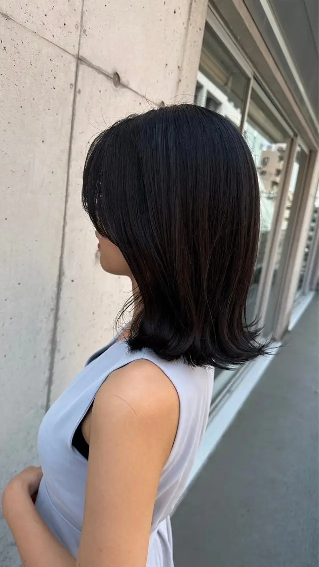 ミディアム カット トリートメント 髪質改善⭐️縮毛矯正 中野⭐️Rinaのヘアスタイル