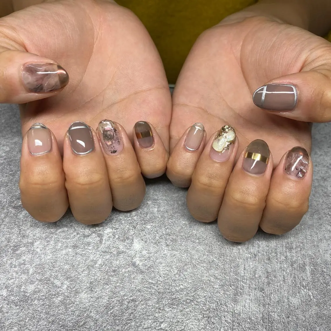 ネイル ニュアンスネイル ハンドネイル ND NAIL Ayakaのネイルデザイン