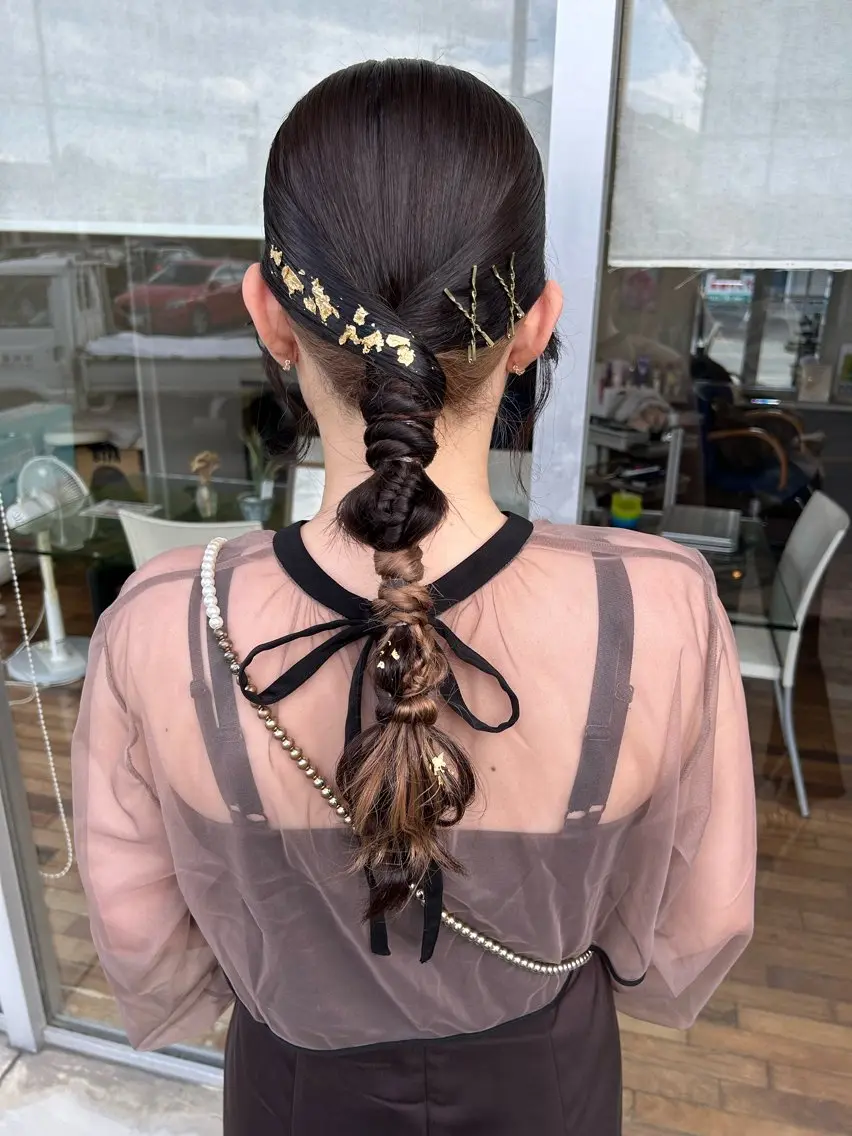 ロング ヘアアレンジ 小澤 志穂のヘアスタイル
