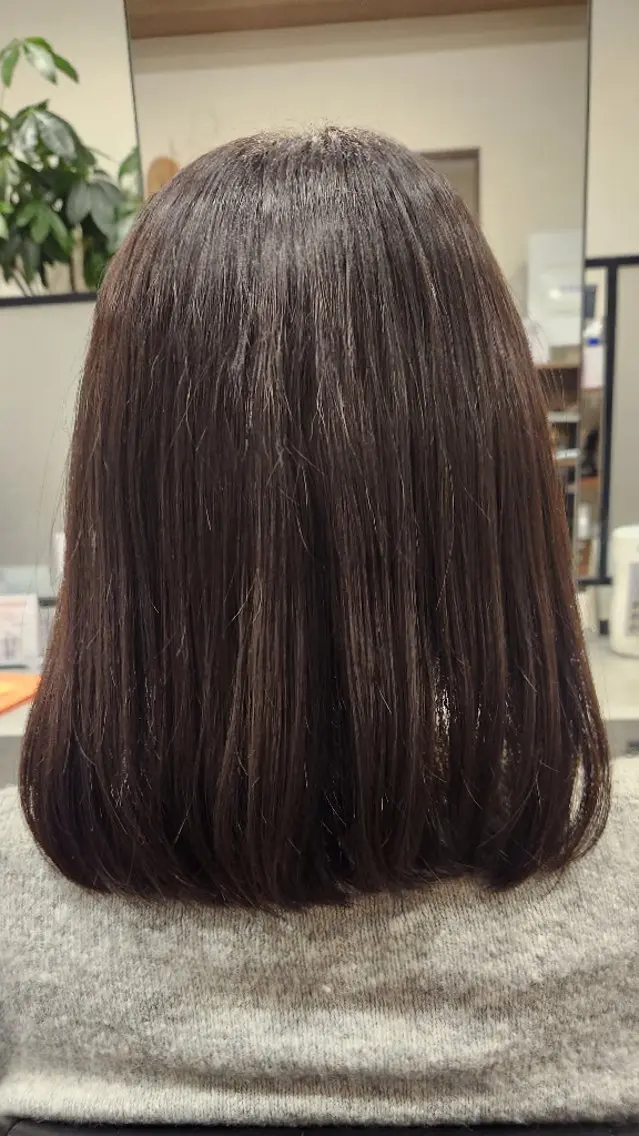 パーマ ミディアム カット パーマ 橘 莉穂のヘアスタイル