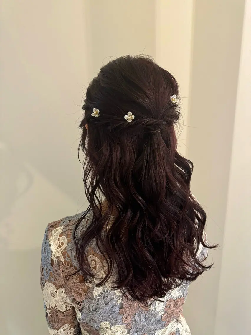 ヘアアレンジ ヘアセット 内沼 恵留菜のヘアスタイル